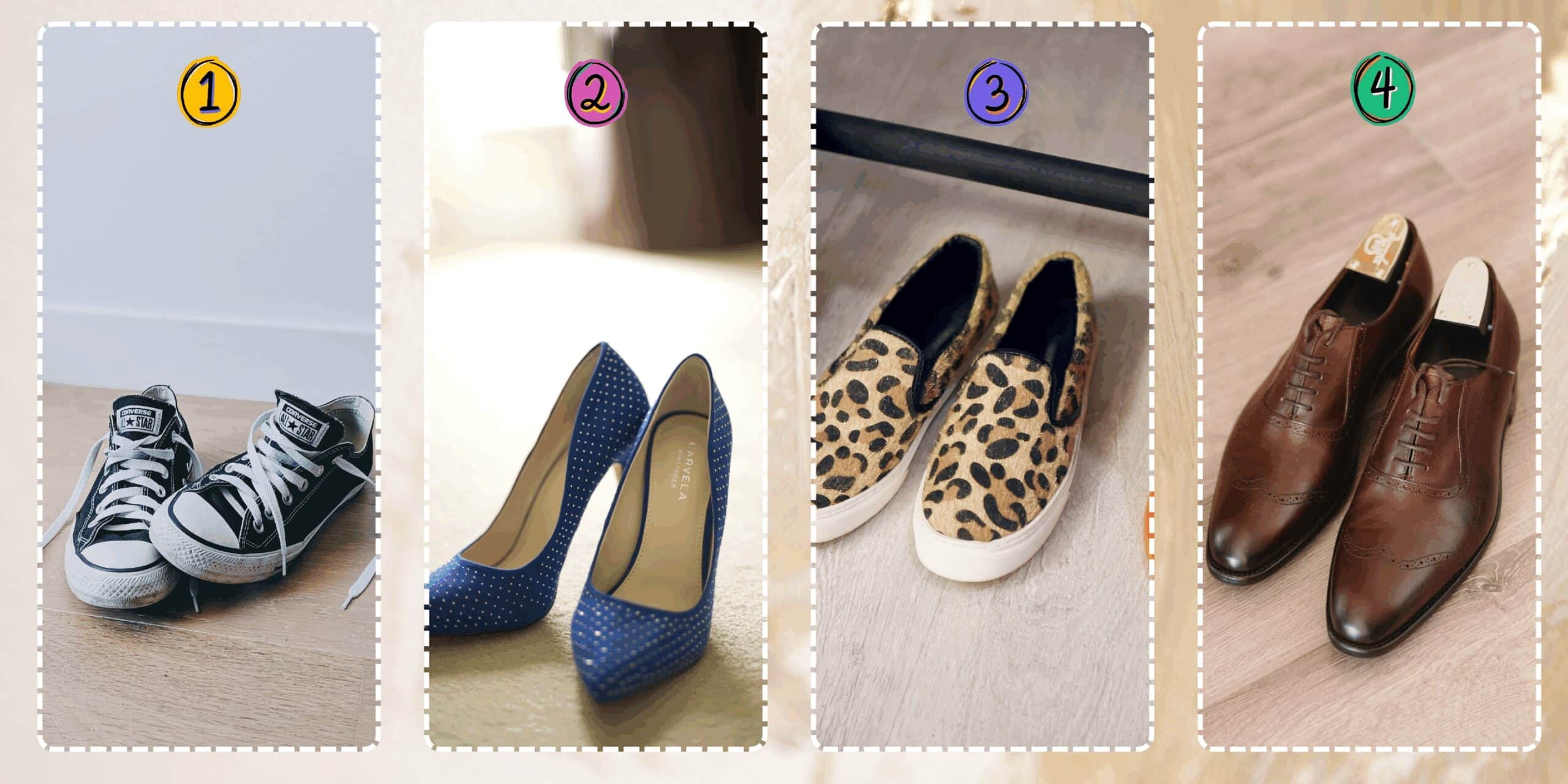 Test della personalità: Scopri il tuo tratto dominante scegliendo una delle 4 scarpe nell'immagine!